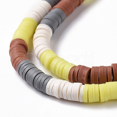 Handmade Polymer Clay Bead Strands CLAY-C003-02C-1