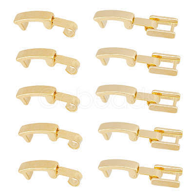 SUPERFINDINGS 7 Styles Eco-Friendly Brass Watch Band Clasps KK-FH0005-22-1