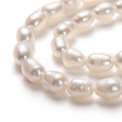 Natural Cultured Freshwater Pearl Beads Strands PEAR-J005-58-1