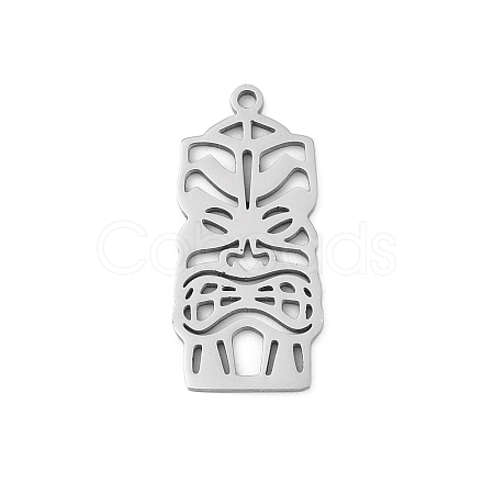 304 Stainless Steel Pendants STAS-U041-03B-P-1