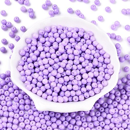 Opaque Baking Paint Glass Beads DGLA-T004-02L-1
