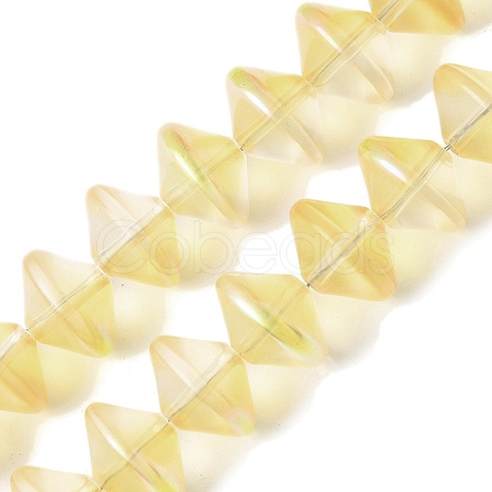 Electroplate Glass Beads Strands EGLA-G038-01A-HP02-1