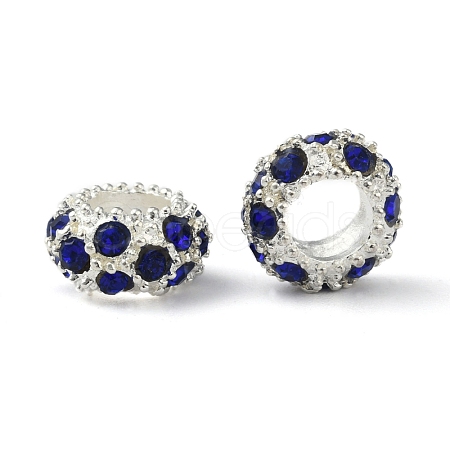 Alloy Rhinestone European Beads CPDL-H999-17-1