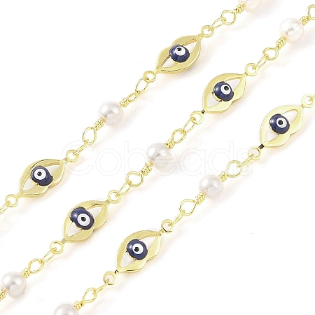 Enamel Lip Link Chains CHC-C006-02G-02-1-1