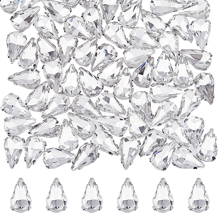 100Pcs Teardrop Sew on Rhinestone RGLA-DC0001-05-1