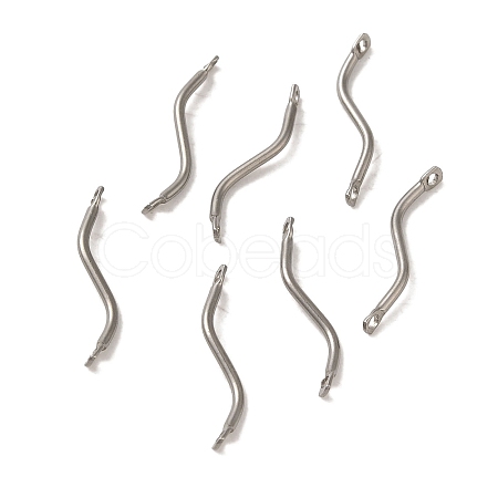 Non-Tarnish 304 Stainless Steel Links Connector Charms STAS-Q323-13P-1