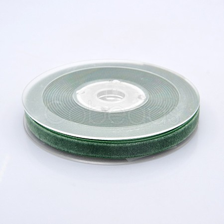 Polyester Velvet Ribbon for Gift Packing and Festival Decoration SRIB-M001-10mm-587-1