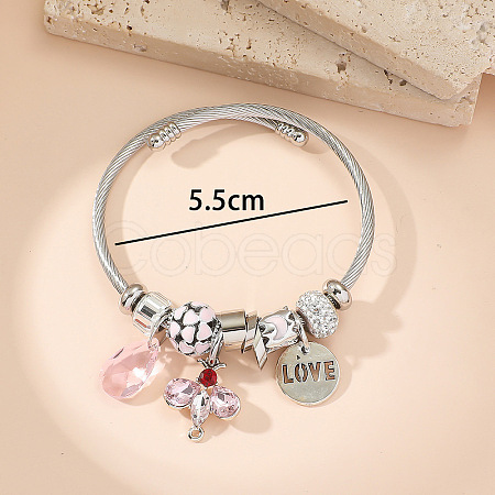 Adjustable Stainless Steel European Bangles FS-WGE9400-01-1