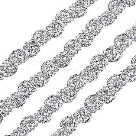 Metallic Polyester Ribbon OCOR-WH0065-07B-1