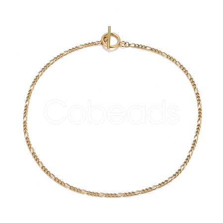 304 Stainless Steel Chain Necklaces NJEW-A002-08G-1