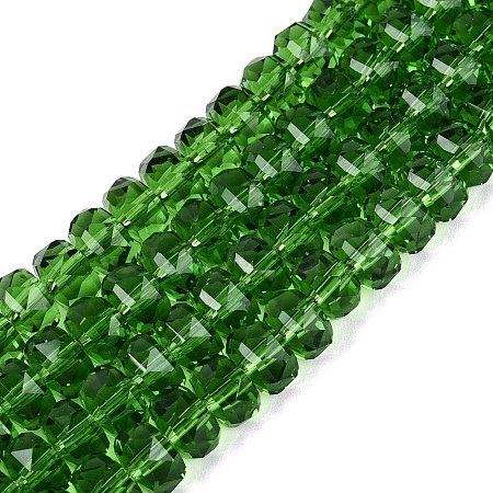 Transparent Glass Beads Strands GLAA-Q114-01A-A12-1