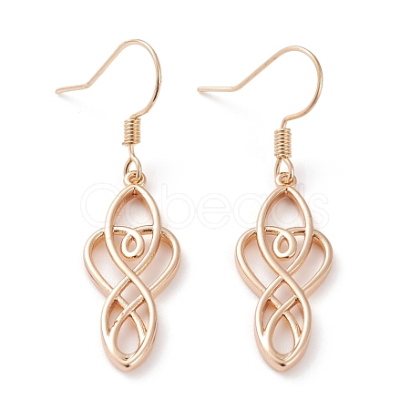 Brass Dangle Earrings EJEW-B002-03G-1