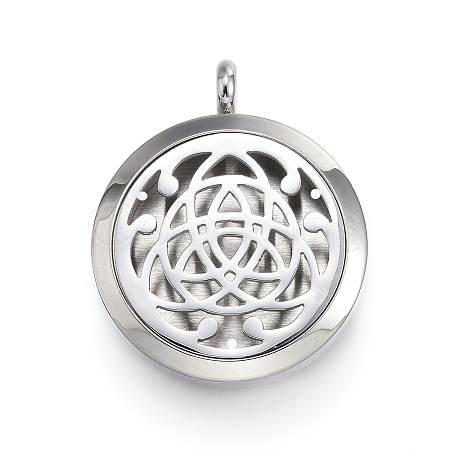 316 Surgical Stainless Steel Diffuser Locket Pendants STAS-H342-64P-1