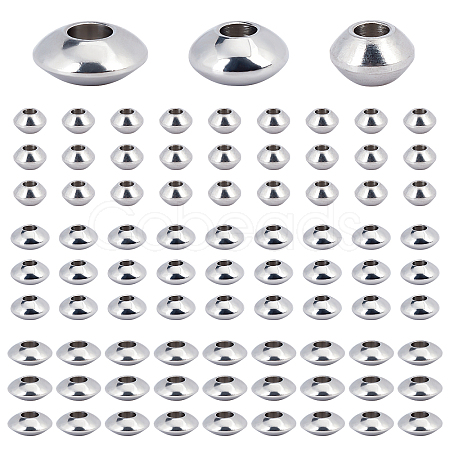90Pcs 3 Style Brass Spacer Beads KK-PH0003-38-1