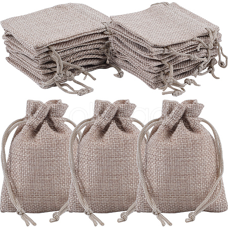 24Pcs Burlap Packing Pouches Drawstring Bags ABAG-BBC0001-07A-1