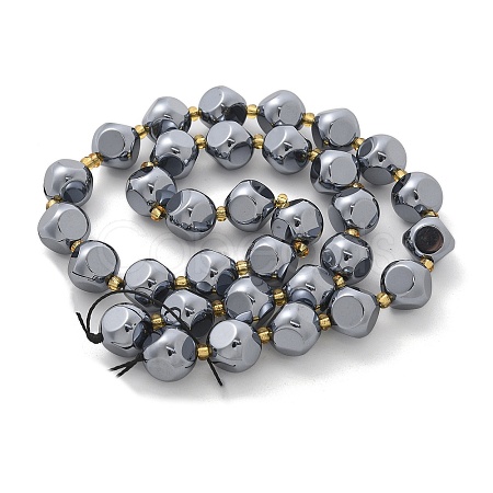 Terahertz Stone Round Beads Strands G-R002-01B-1