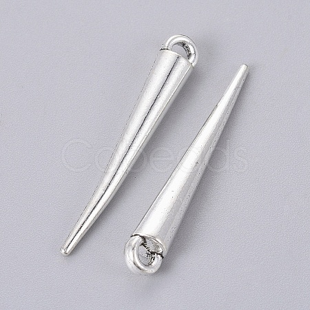 Tibetan Style Alloy Spike Pendants LS-TIBEP-A16461-AS-NR-1
