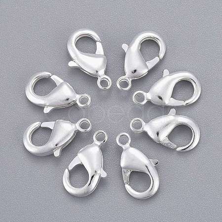 Brass Lobster Claw Clasps KK-902-S-1