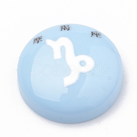 Constellation/Zodiac Sign Resin Cabochons CRES-N010-07J-1