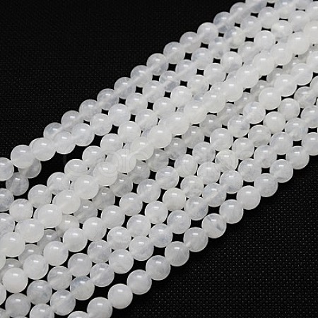 Natural White Moonstone Beads Strands G-G559-8mm-1