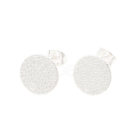 304 Stainless Steel Stud Earring Findings STAS-O119-15C-S-1