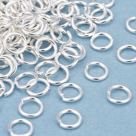 Rack Plating Brass Open Jump Rings KK-O139-18F-S-1