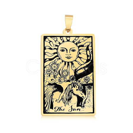 201 Stainless Steel Pendants STAS-S105-LA460-7-1