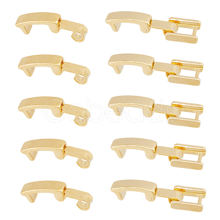 SUPERFINDINGS 7 Styles Eco-Friendly Brass Watch Band Clasps KK-FH0005-22-1