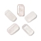 Natural Rose Quartz Cabochons, Faceted Rectangle, 15x8.5x3.6mm