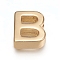 Brass Charms, for Personalized Name Necklace Making, Long-Lasting Plated, Letter, Letter.B, B: 9x7.5x3mm, Hole: 1.6mm