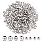 Unicraftale 400Pcs 2 Style Round 304 Stainless Steel Spacer Beads, Metal Findings for Jewelry Making Supplies, Stainless Steel Color, 4~6mm, Hole: 1.5~2mm, 200pcs/style