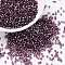 Cylinder Seed Beads, Silver Lined, Round Hole, Uniform Size, Blue Violet, 2x1.5mm, Hole: 0.8mm, about 40000pcs/bag, about 450g/bag