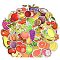 50Pcs PVC Self-Adhesive Cartoon Stickers, Waterproof Decals for Party Decorative Presents, Kid's Art Craft, Fruit, 50~100mm