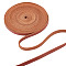 Gorgecraft Flat Leather Jewelry Cord, Jewelry DIY Making Material, Saddle Brown, 8x2mm, about 5.47 Yards(5m)/Roll