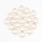 Brass Linking Rings, Donut, Nickel Free, Real 18K Gold Plated, 10x1mm, Inner Diameter: 7mm