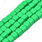 Handmade Polymer Clay Beads Strands, Cube, Spring Green, 5x5x5mm, Hole: 1.8mm, about 86~88pcs/strand, 15.35 inch~16.34 inch(39~41.5cm)