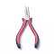 Carbon Steel Jewelry Pliers for Jewelry Making Supplies, Round Nose Pliers, Wire Looping Pliers, Ferronickel, Red & Black, 13.5cm