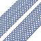 5M Cotton Linen Strar Printed Ribon, Garment Accessories, Steel Blue, 1-5/8 inch(40mm), about 5.47 Yards(5m)/Roll