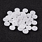 2-Hole Flat Round Resin Sewing Buttons for Costume Design, White, 9x2mm, Hole: 1mm