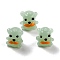 Handmade Lampwork Beads, Bear, Dark Sea Green, 13x11~12x9mm, Hole: 1~1.5mm