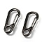 Zinc Alloy Rock Climbing Carabiners, Key Clasps, Gunmetal, 31.5x14.5x7mm