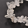 Chips Natural Quartz Crystal Beaded Stretch Bracelets BJEW-JB01826-05-2