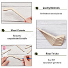 Unfinished Wooded Sheets WOOD-WH0030-76B-4