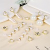 12Pcs 6 Style Alloy & Brass Stud Earring Findings DIY-SZ0009-36-3
