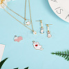 72Pcs 18 Style Alloy Enamel Pendants ENAM-CW0001-10-7