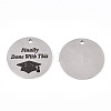 Non-Tarnish 201 Stainless Steel Pendants STAS-T064-38P-27-1