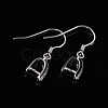 Anti-Tarnish Rhodium Plated 925 Sterling Silver Earring Hooks STER-I009-07P-3