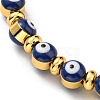 Evil Eye Enamel Beaded Bangles BJEW-G675-04G-01-2