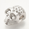 Brass Bead Rhinestone Settings ZIRC-S061-55P-2