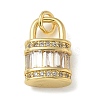 Rack Plating Brass Micro Pave Cubic Zirconia Pendants KK-K392-47G-1